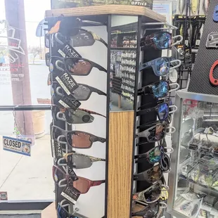 Glasses and display cases