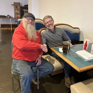 Dave says the best part of what he does is "taking time to sit and talk with my customers".