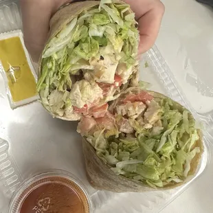 Chipotle chicken wrap