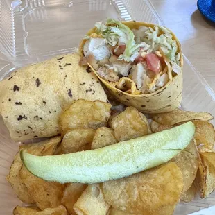Chicken tender wrap