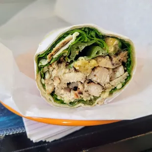 Chicken caesar wrap