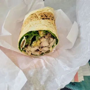 Chicken caesar wrap