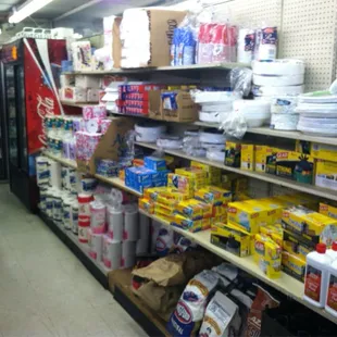 shelves of goods