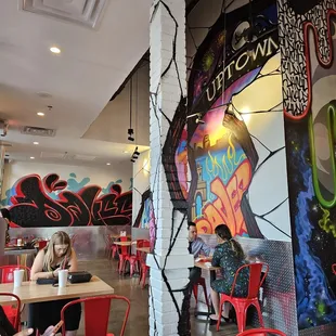 the interior of the restaurant