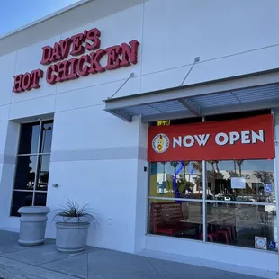 the front of the restaurant