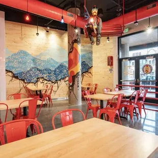the interior of the restaurant