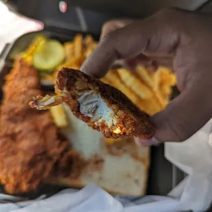 nice and chunky with crispy batter