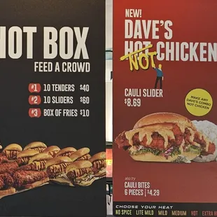 Menu - specials and catering