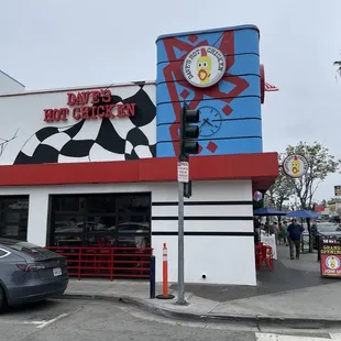 the front of the restaurant