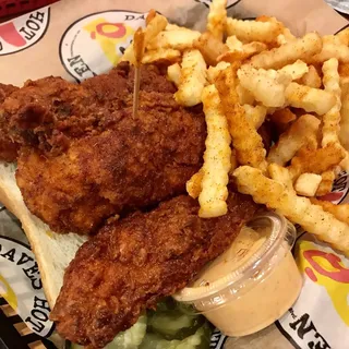 Dave's #3 1 Tender & 1 Slider w/ Fries