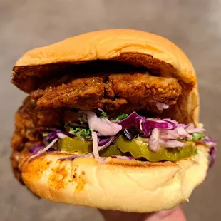 Medium heat level chicken slider