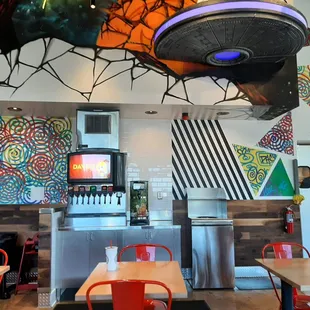 the interior of the restaurant