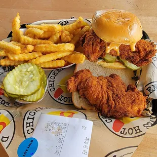 #3 = slider &amp; tender with the fries