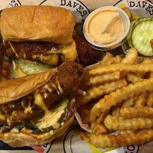 #2. Comes with 2 sliders and fries for $15 after tax. Very good food