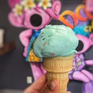 Single scoop cotton candy