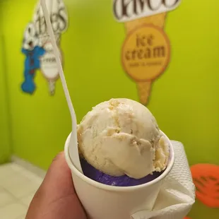 Caramel mac nut and ube