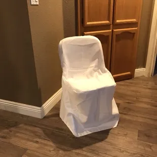 Add a Chair cover to add a nicer look to your event.