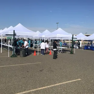 All set up for the Resource Fair.