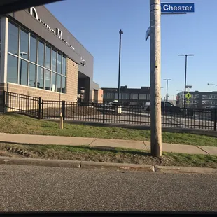 the outside of the building