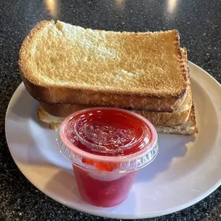 Toast with Freezer Jam