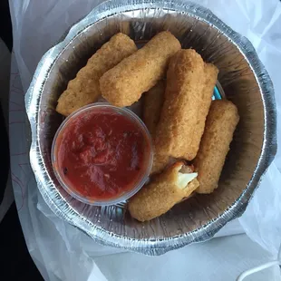 Mozzarella sticks - yum!
