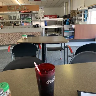 My favorite spot to sit! Dave's is clean and inviting!