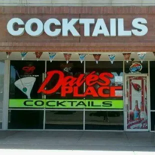 the front of the store