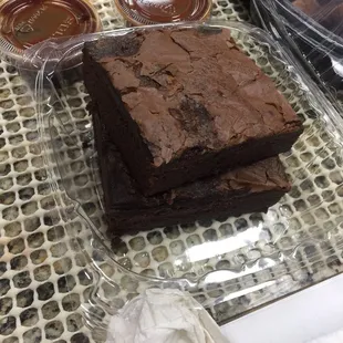 Brownies were good and fudgie!