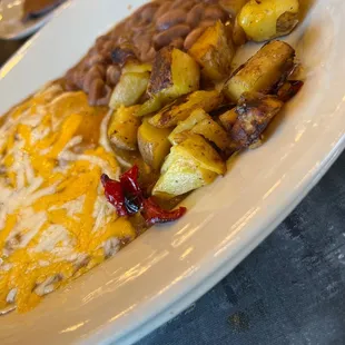 Green chili Huevos Ranchero...