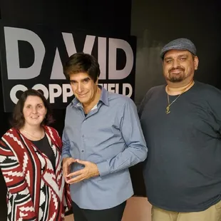 Me and my husband with his childhood illusionist hero, David Copperfield!!!