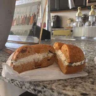 Chipotle cheddar with scallion cream cheese