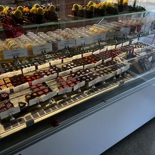 Macaron and chocolates