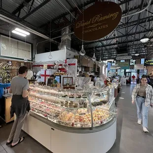 a display of chocolates