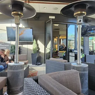 Outside seating. Very Conformable.