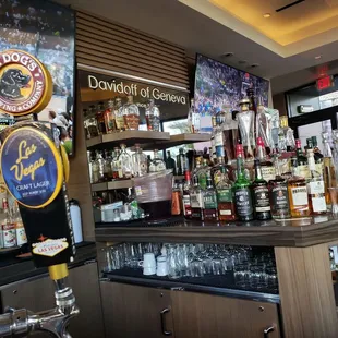 Sitting at the bar at Davidoff.