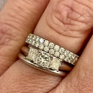 Beautiful double row Diamond band.