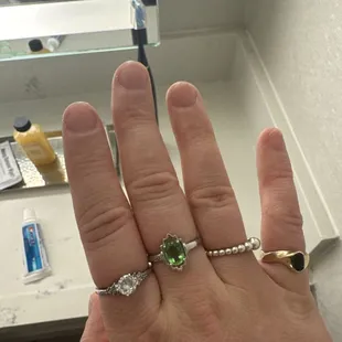 voodoo ring changing color based on light exposure :)