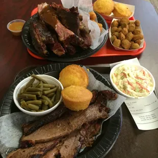 Brisket Dinner &amp; Rib Dinner Combo&apos;s... Excellent portion sizes.