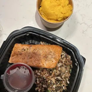 Salmon and Mango Sorbet