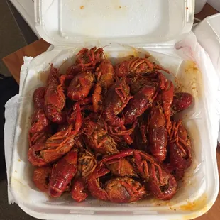 I paid for 3lbs of crawfish but this looks exactly like when I bought 2 lbs last time!! Very disappointed!