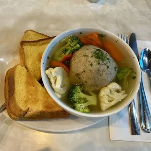 Chicken Broth with Matzo Ball