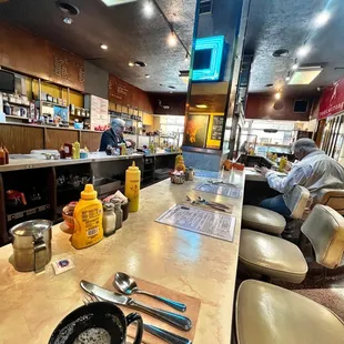 Bar seating is so cool