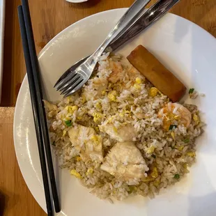 David&apos;s Fried Rice with chicken and shrimp