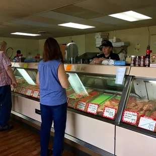a man and a woman at the counter