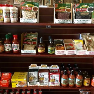 a variety of food items