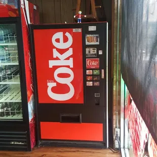 Old school soda machine