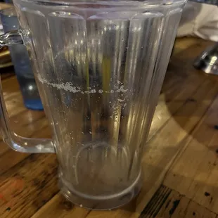 You can see the foam line and paid $25 for a pitcher with only 2/3s of beer!