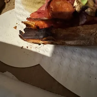 Even the edges were burnt!!