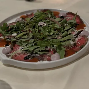 Beef carpaccio