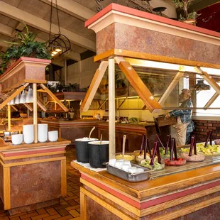 a view of the dining area